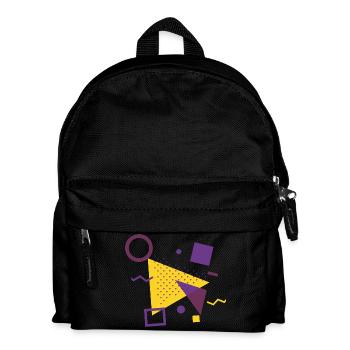 Retro pattern | Vintage | Gift idea - Kids' Backpack - black - Front