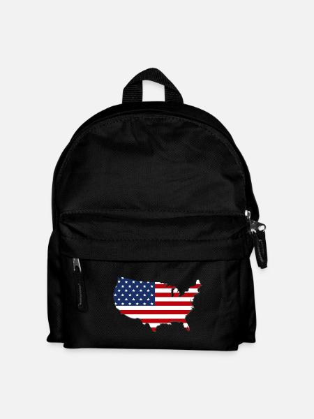 Map USA - Kids' Backpack - black