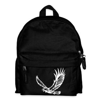 Adler im Flug - Kinder Rucksack - Schwarz - Vorne