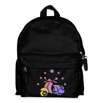 Scooter rétro - Sac à dos Enfant - noir - Devant