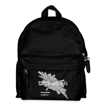 Dresden Karte - Kinder Rucksack - Schwarz - Vorne