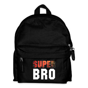 Super Bro Brother Gift - Kids' Backpack - black - Front