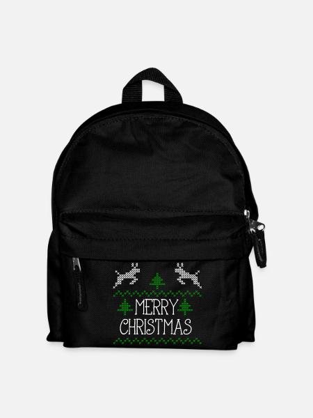 Merry Christmas design I - Kinder Rucksack - Schwarz