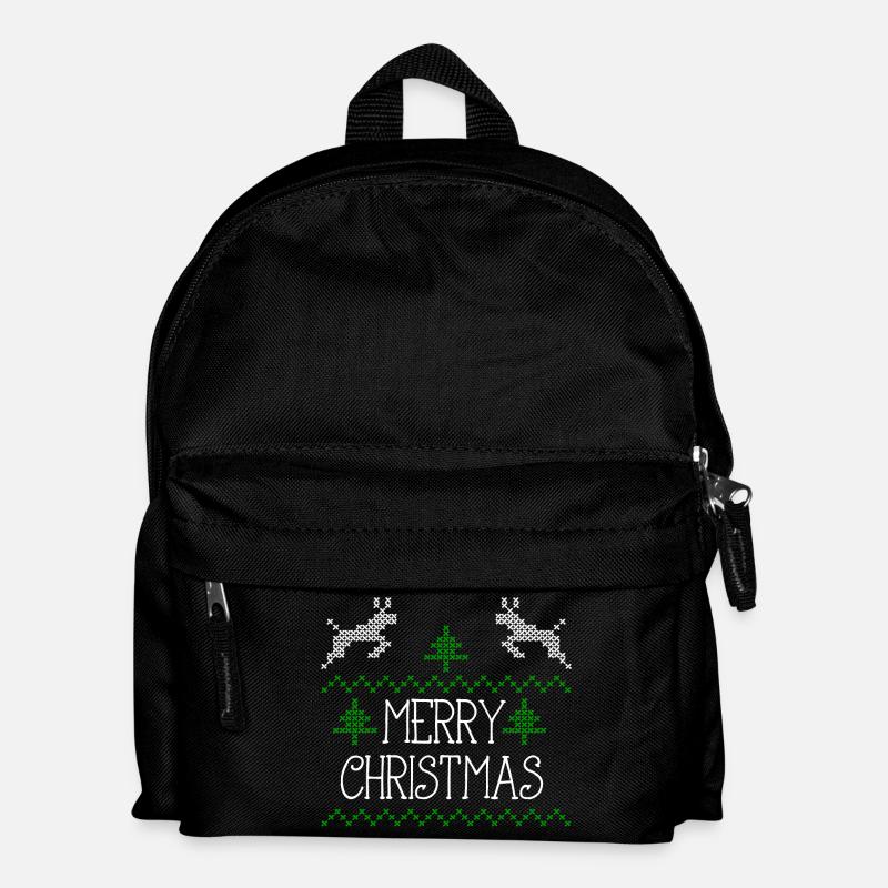 Merry Christmas design I - Kinder Rucksack - Schwarz