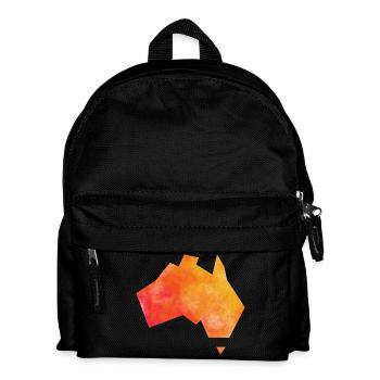 Karte Australien - Kinder Rucksack - Schwarz - Vorne