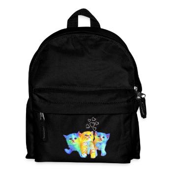 Colorful baby cats - Kids' Backpack - black - Front
