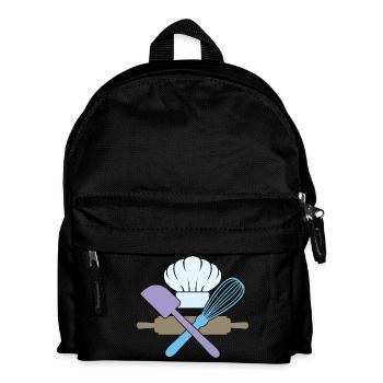 Baking & Pastry Lovers, Baking Tools & Utensils - Kids' Backpack - black - Front