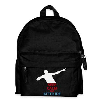Silhouette calme et attitude - Sac à dos Enfant - noir - Devant