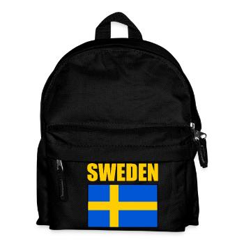 Schweden - Kinder Rucksack - Schwarz - Vorne