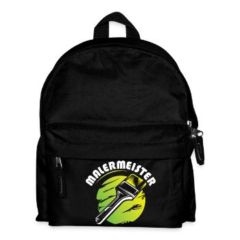 malermeister symbol logo betrieb farben maler - Kinder Rucksack - Schwarz - Vorne