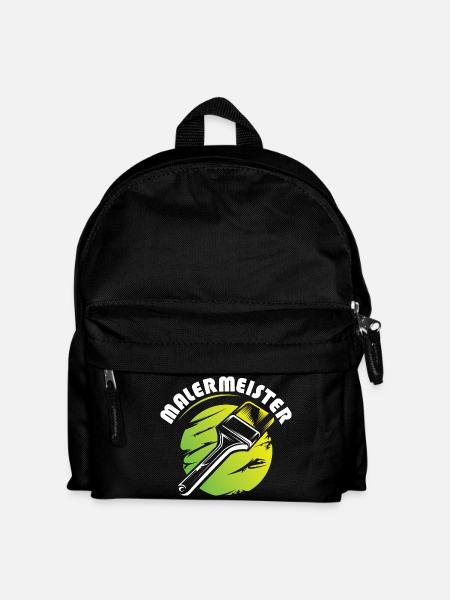 malermeister symbol logo betrieb farben maler - Kinder Rucksack - Schwarz