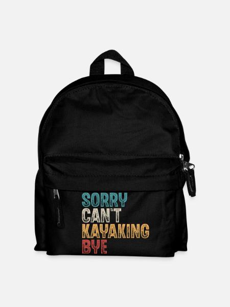 Kayak Kayaker Kayaker - Kids' Backpack - black