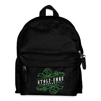 Stolz,Ehre,Respekt, - Kinder Rucksack - Schwarz - Vorne