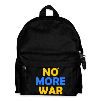 No more war - Kinder Rucksack - Schwarz - Vorne
