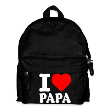 I love papa - Kinder Rucksack - Schwarz - Vorne