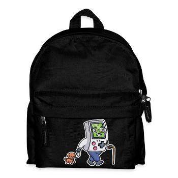 Retrogaming Lustige Videospiele Tragbarer Humor Gamer - Kinder Rucksack - Schwarz - Vorne