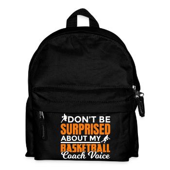 Basketball Coach Voice - Kids' Backpack - black - Front