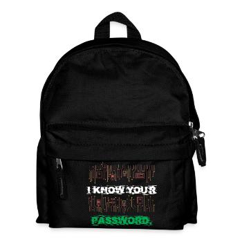 Ich kenne dein Passwort I Know Your Password - Kids' Backpack - black - Front