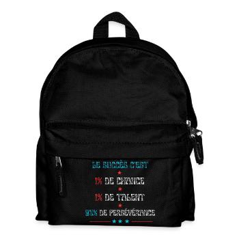 Motivation pour le succés - Sac à dos Enfant - noir - Devant