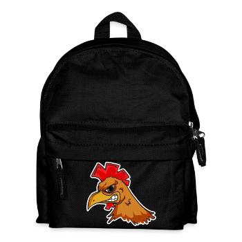 Tête de poulet - Sac à dos Enfant - noir - Devant
