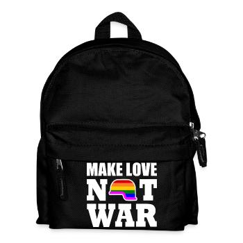 Make love not war - Kids' Backpack - black - Front