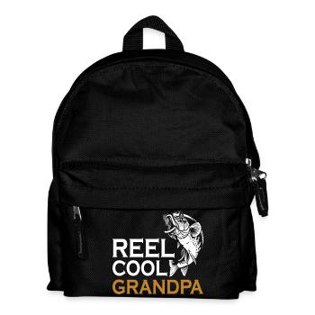 Grandpa Conquer Fishing Reel Cool - Kids' Backpack - black - Front
