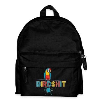 Parrot Rainbow BLUE SHIT - HAPPY BIRD - Kids' Backpack - black - Front