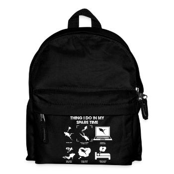Spare Time Silhouette List - Kids' Backpack - black - Front