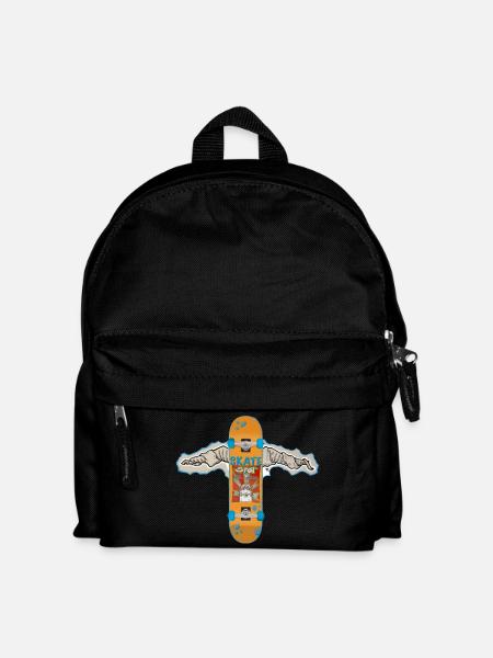 Skateboard wings - Kinder Rucksack - Schwarz