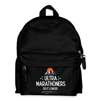 Ultra-Marathonläufer machen es länger - Kinder Rucksack - Schwarz - Vorne