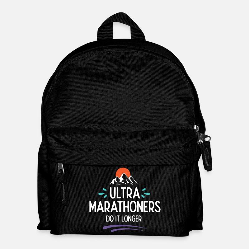 Ultra-Marathonläufer machen es länger - Kinder Rucksack - Schwarz