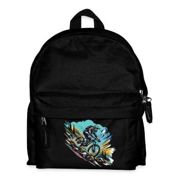 Downhill Abenteuer Im Gebirge - Kinder Rucksack - Schwarz - Vorne