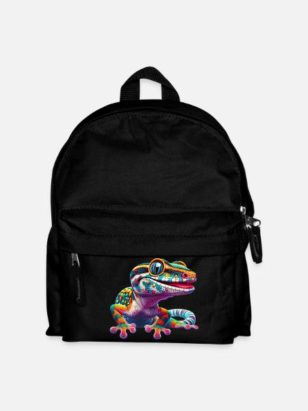 Gecko - Kinder Rucksack - Schwarz