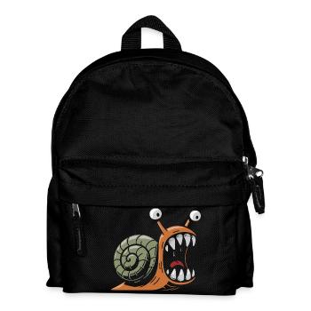 Snail with large teeth - Kids' Backpack - black - Front