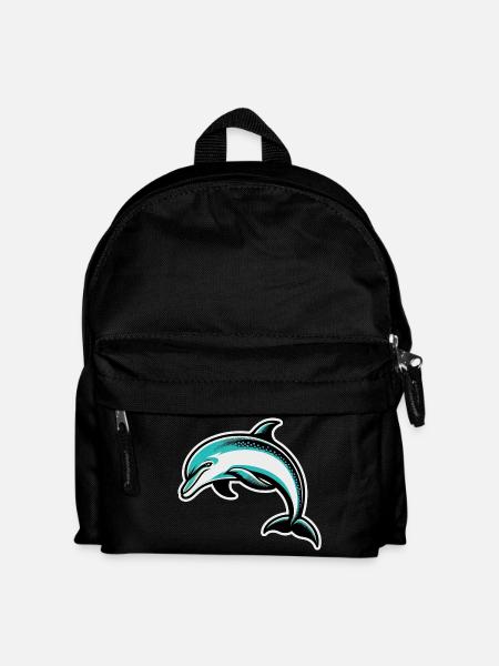 Delfin - Kinder Rucksack - Schwarz