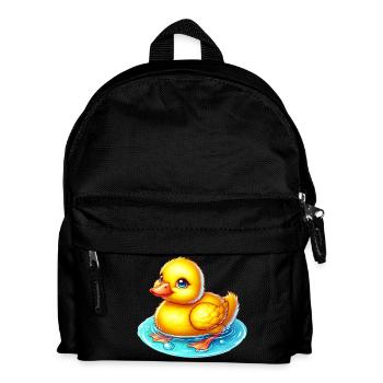Entenküken Ente Ente - Kinder Rucksack - Schwarz - Vorne