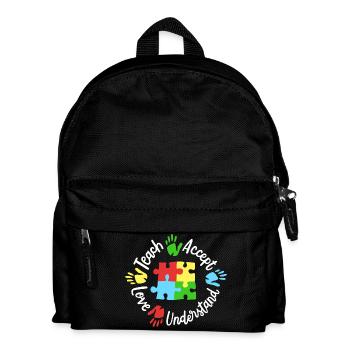 Autismus Bewusstsein Lehrer - Kinder Rucksack - Schwarz - Vorne
