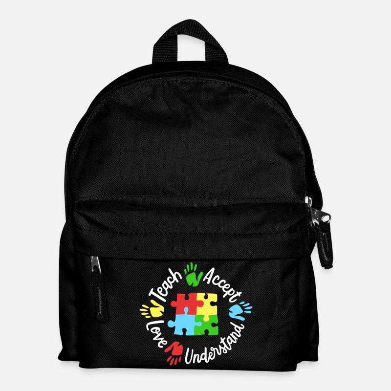 Autismus Bewusstsein Lehrer - Kinder Rucksack - Schwarz