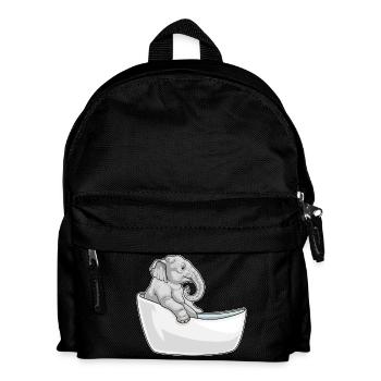 Elephant Bathing Bathtub - Kids' Backpack - black - Front