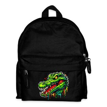 Alligator Crocodile - Kids' Backpack - black - Front