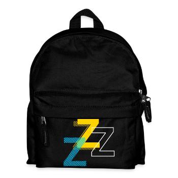 Alphabet Buchstabe Z - Kinder Rucksack - Schwarz - Vorne