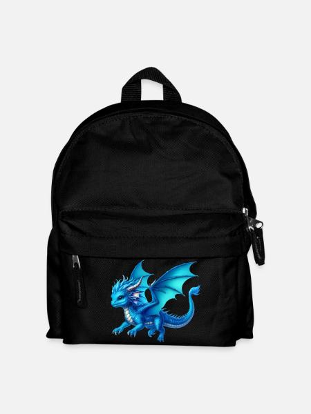 Drache - Kinder Rucksack - Schwarz