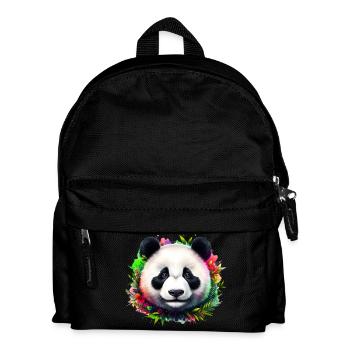 Panda - Kinder Rucksack - Schwarz - Vorne