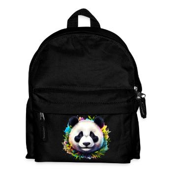 Panda - Kinder Rucksack - Schwarz - Vorne