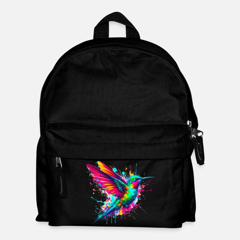 Kolibri - Kinder Rucksack - Schwarz