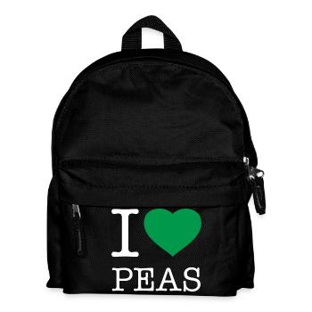 I LOVE PEAS Erbsen - Kids' Backpack - black - Front