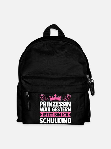 Kita Abgänger Prinzessin Einschulung Schulkind - Kinder Rucksack - Schwarz