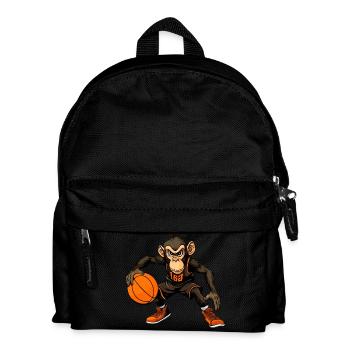 Monkey Basketball - Kids' Backpack - black - Front