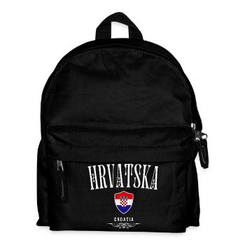 Fierté croate, drapeau croate - Sac à dos Enfant - noir - Devant
