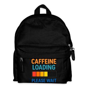 Kaffee Ladebalken Wartezeit - Kinder Rucksack - Schwarz - Vorne